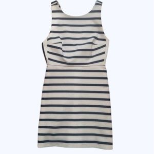 Zara Navy Blue & White Striped Mini Dress Size 4